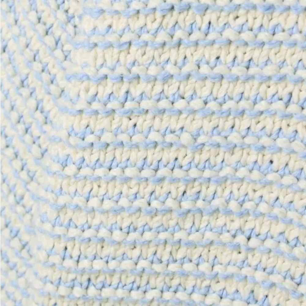 LoveShackFancy “Koa” Cropped Cotton Sweater – Ocean Pearl (XS) - Picture 4 of 8